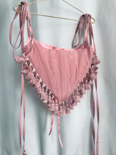 Load image into Gallery viewer, Rose Moire Tassel Corset