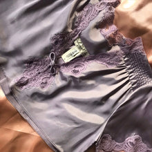 Load image into Gallery viewer, Vintage Reworked Purple Satin Dior Lounge Set