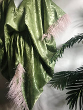Load image into Gallery viewer, Green Feather Caftan