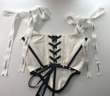 Load image into Gallery viewer, Cord & Pearls Corset