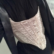 Cargar imagen en el visor de la galería, Ruched Woven Overbust Corset