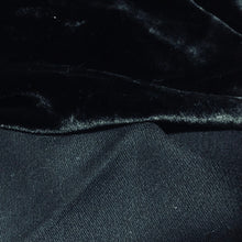 Load image into Gallery viewer, Silk Woven Black Ruffled Corset