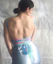 Load image into Gallery viewer, Hand-dyed silk wrap corset