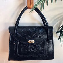 Load image into Gallery viewer, Vintage 1970’s Embossed Leather Handbag