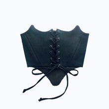 Cargar imagen en el visor de la galería, Ruched Woven Overbust Corset
