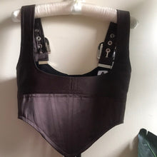 Load image into Gallery viewer, Western Satin Underbust Corset