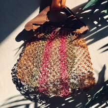 Load image into Gallery viewer, Delicate Vintage 1970’s Circle Macrame Weave Bag