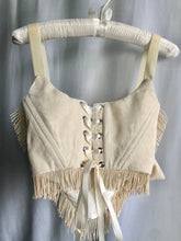 Load image into Gallery viewer, Ivory Fringe Overbust - S