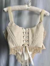 Load image into Gallery viewer, Ivory Fringe Overbust