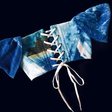 Load image into Gallery viewer, Upcycled Budweiser Beach Towel Corset