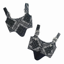 Load image into Gallery viewer, Buckled Bandana Underbust Corset