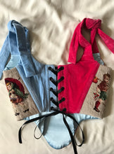 Load image into Gallery viewer, Velvet Vintage Needlepoint Corset - M