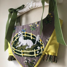 Load image into Gallery viewer, Upcycled Unicorn Needlepoint Corset