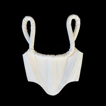 Load image into Gallery viewer, Creamy Moire Puff Corset