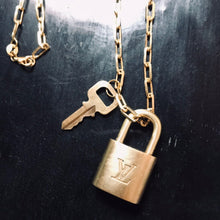 Load image into Gallery viewer, Reworked Authentic Vintage LV Lock Pendant