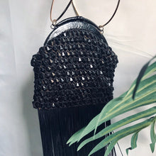 Load image into Gallery viewer, Vintage 1980’s Lucite Beaded Floor-Fringe Bag