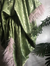 Load image into Gallery viewer, Green Feather Caftan