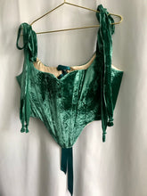 Load image into Gallery viewer, Silk Velvet Ballet Corset