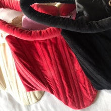 Load image into Gallery viewer, Red Velvet Puff Corset