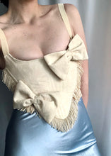 Load image into Gallery viewer, Ivory Fringe Overbust - S