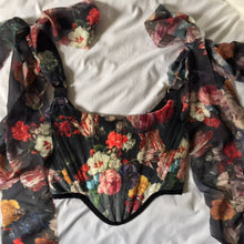 将图片加载到图库查看器,Rococo Still Life Velvet Ballet Corset