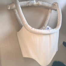 Load image into Gallery viewer, Creamy Moire Puff Corset