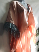 Load image into Gallery viewer, Peach Feather Caftan