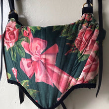 Load image into Gallery viewer, Rococo Pink Bow Velvet Ballet Corset