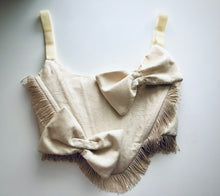 Load image into Gallery viewer, Ivory Fringe Overbust - S