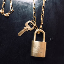 Load image into Gallery viewer, Reworked Authentic Vintage LV Lock Pendant