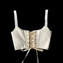 Load image into Gallery viewer, Creamy Moire Ballet Corset
