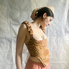 Load image into Gallery viewer, Peachy Baroque Scrunch Corset