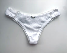 Load image into Gallery viewer, White Cotton Pointelle Overbust
