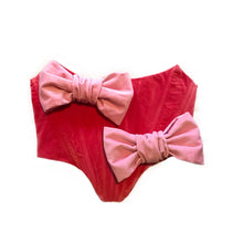 将图片加载到图库查看器,Strapless Velvet Bow Corset
