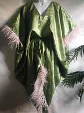 Load image into Gallery viewer, Green Feather Caftan