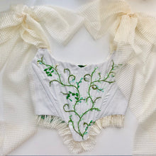 Load image into Gallery viewer, Hand Embroidered Garden Corset