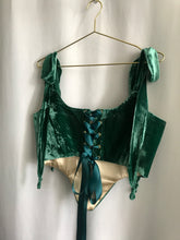 Load image into Gallery viewer, Silk Velvet Ballet Corset