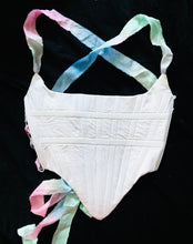 Load image into Gallery viewer, Hand-dyed silk wrap corset