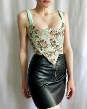 Load image into Gallery viewer, Upcycled Cherub Tapestry Overbust Corset