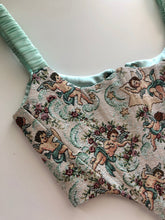 Load image into Gallery viewer, Upcycled Cherub Tapestry Overbust Corset