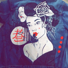 Load image into Gallery viewer, Hand-Painted Denim Jacket 1