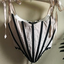 Load image into Gallery viewer, Cord & Pearls Corset
