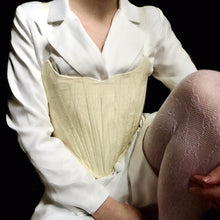 Load image into Gallery viewer, Creamy Moire Ballet Corset