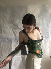Load image into Gallery viewer, The ruffled citrus corset
