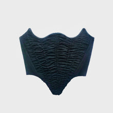 Cargar imagen en el visor de la galería, Ruched Woven Overbust Corset