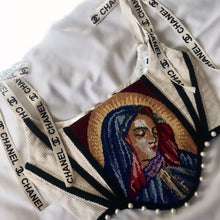 Load image into Gallery viewer, Upcycled Needlepoint Corded Mary Corset
