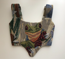 Cargar imagen en el visor de la galería, Upcycled Lotus Blanket Corset
