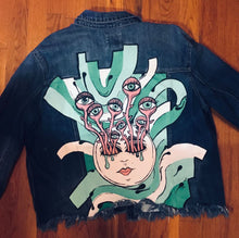 Load image into Gallery viewer, Hand-Painted Denim Jacket 1

