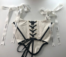 Load image into Gallery viewer, Cord &amp; Pearls Corset
