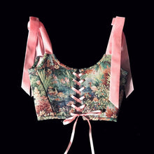 Load image into Gallery viewer, Tropical Marie Antoinette Scenery Corset
